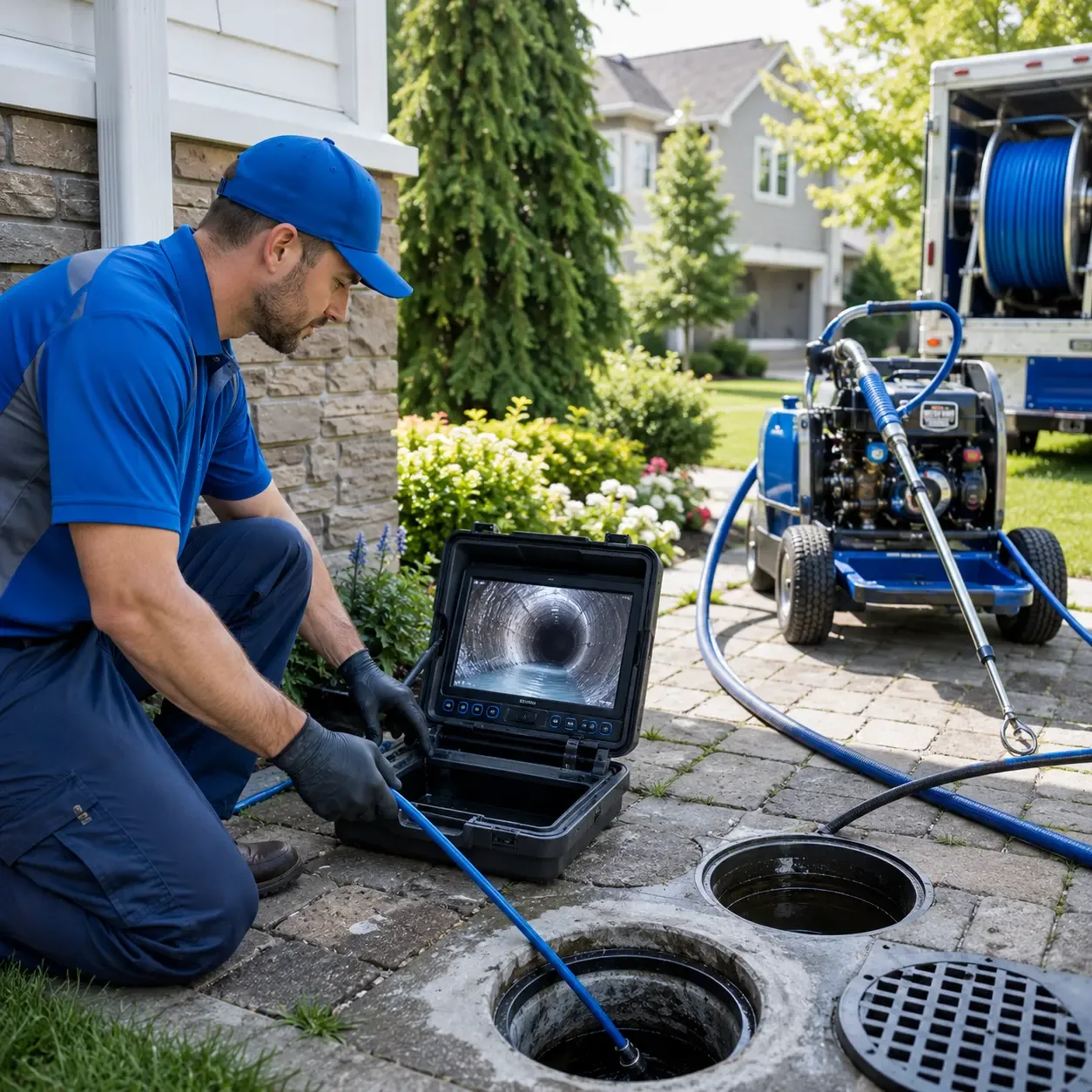 Outdoor drain cleaning professionals serving Walnut, IA